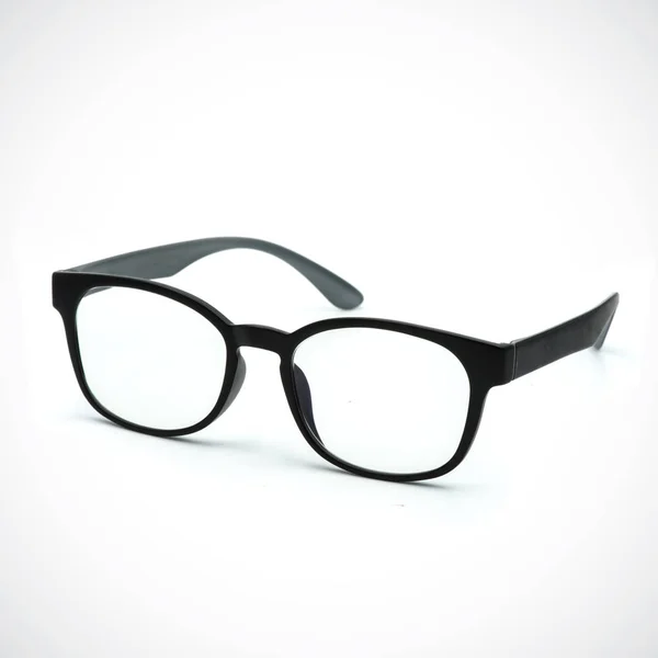 Gafas Imagen Moderno Moda Color Negro Sobre Fondo Blanco — Foto de Stock