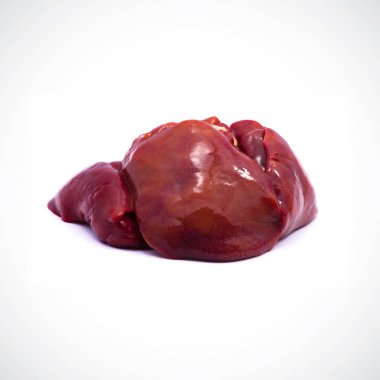 Beyaz arkaplanda kırmızı elma