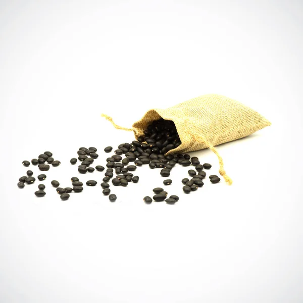 Black turtle bean, a variety of common bean, typically used in L — Stock Photo, Image