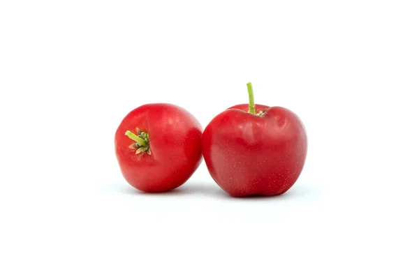 Juicy Red Cherry Thai Isolated White Background — Stock Photo, Image