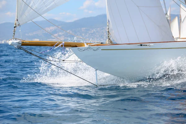 Regata Barca Vela Riviera Francese — Foto Stock