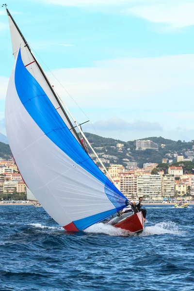 Segelbåt Race Franska Rivieran — Stockfoto