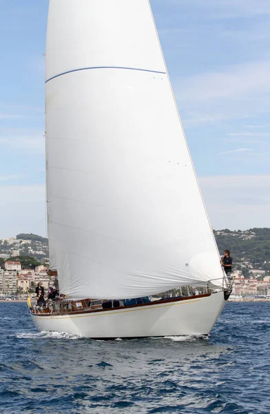 Segelbåt Race Franska Rivieran — Stockfoto