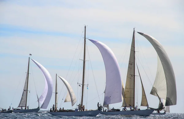 Regata Barca Vela Riviera Francese — Foto Stock