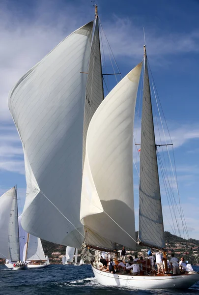 Segelbåt Race Franska Rivieran — Stockfoto