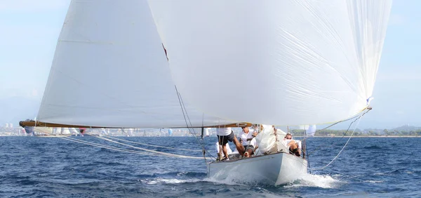 Sailing Boat Race French Riviera — Stock Photo, Image