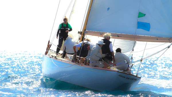 Segelbåt Race Franska Rivieran — Stockfoto