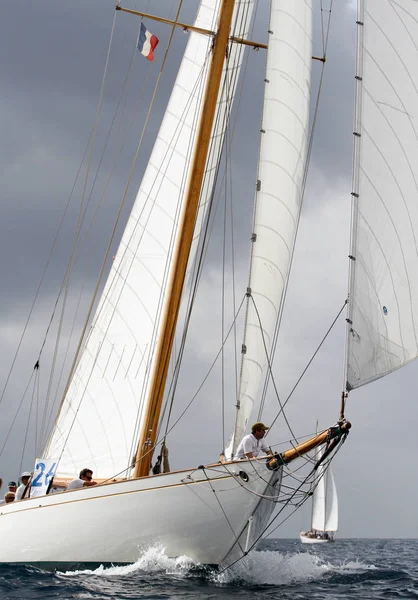 Segelbootrennen Der Französischen Riviera — Stockfoto