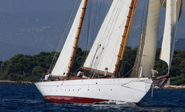 Segelbåt Race Franska Rivieran — Stockfoto