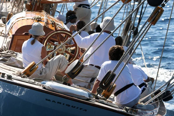 Segelbåt Race Franska Rivieran — Stockfoto