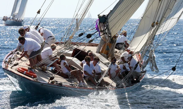 Segelbåt Race Franska Rivieran — Stockfoto