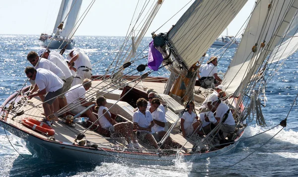 Segelbåt Race Franska Rivieran — Stockfoto