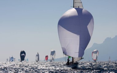 Fransız Rivierasında yelkenli yarışı 