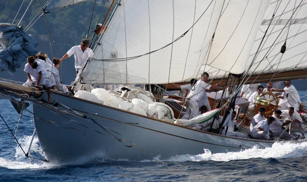 Segelbåt Race Franska Rivieran — Stockfoto