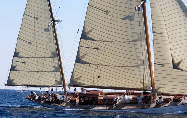 Segelbootrennen Der Französischen Riviera — Stockfoto