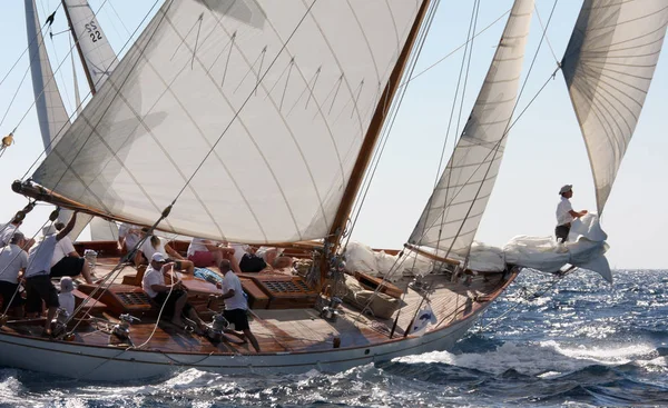 Sailing Boat Race French Riviera — Stock Photo, Image