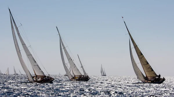 Segelbootrennen Der Französischen Riviera — Stockfoto