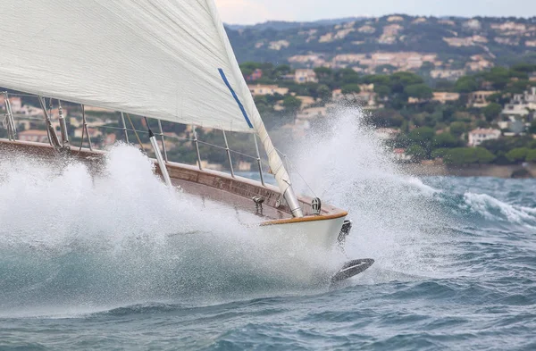 Sailing Boat Race French Riviera — Stock Photo, Image