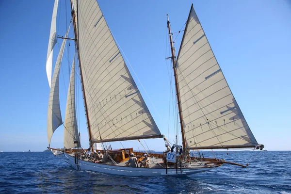 Segelbootrennen Der Französischen Riviera — Stockfoto