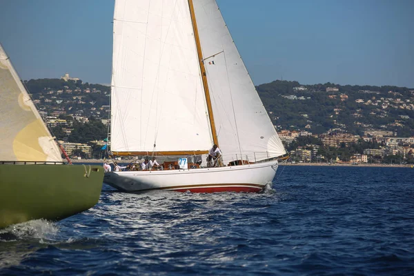 Regata Veleros Riviera Francesa — Foto de Stock