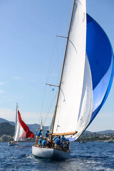 Segelbåt Race Franska Rivieran — Stockfoto