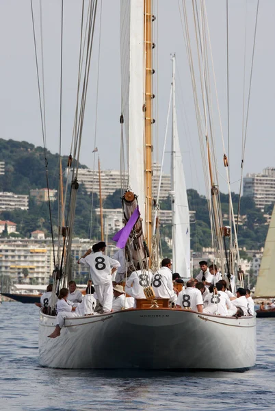 Ιστιοπλοϊκός Αγώνας Στα Γαλλικά Riviera — Φωτογραφία Αρχείου