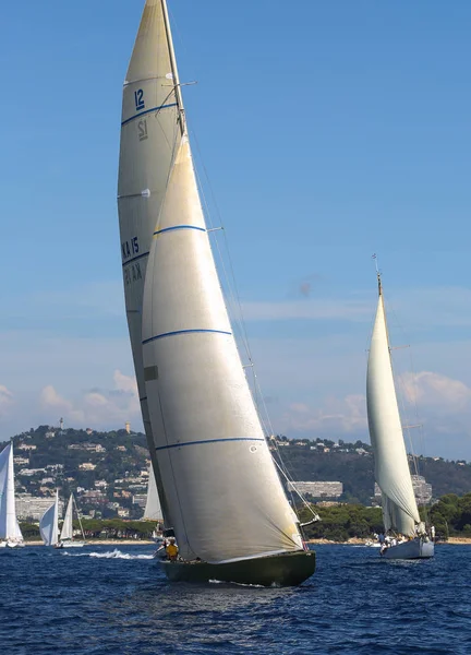 Ιστιοπλοϊκός Αγώνας Στα Γαλλικά Riviera — Φωτογραφία Αρχείου