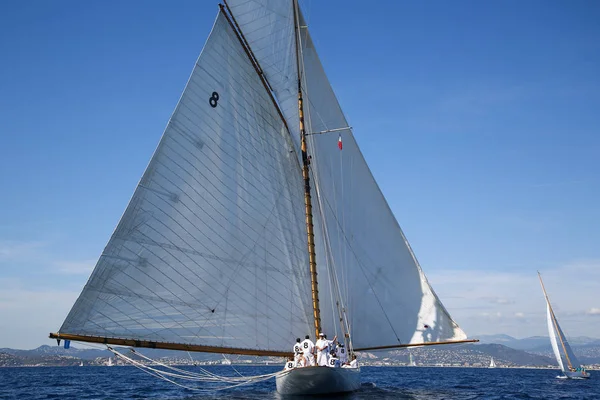 Segelbåt Race Franska Rivieran — Stockfoto