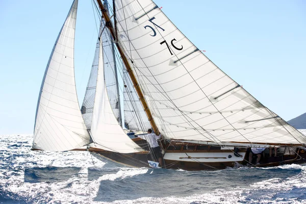 Sailing Boat Race French Riviera — Stock Photo, Image