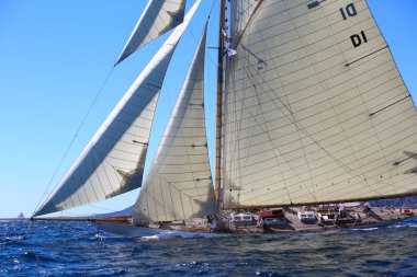 Fransız Rivierasında yelkenli yarışı 