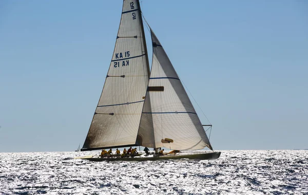 Segelbåt Race Franska Rivieran — Stockfoto