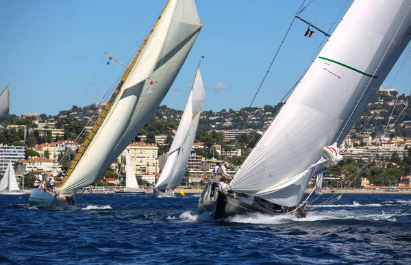 Course Voiliers Sur Côte Azur — Photo