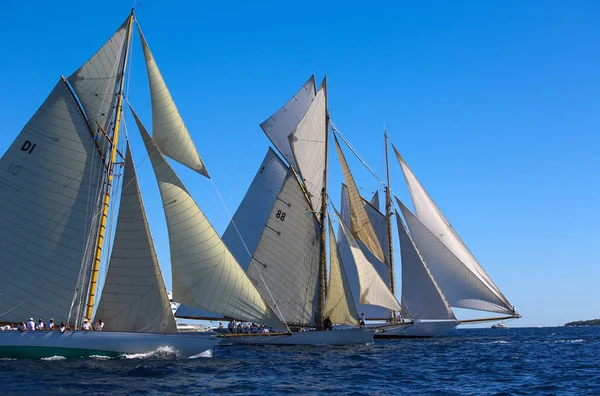 Regata Veleros Riviera Francesa — Foto de Stock