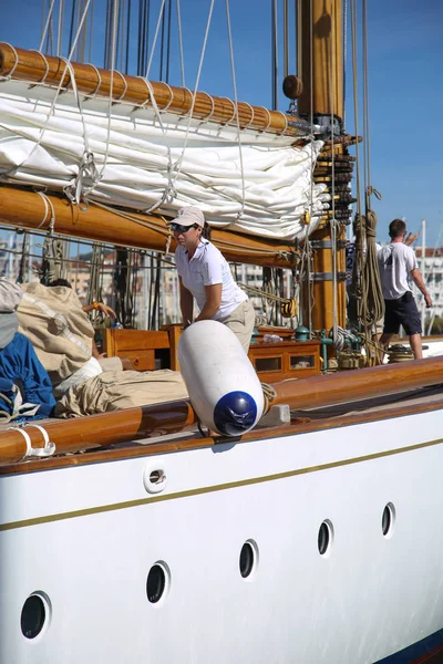 Regata Veleros Riviera Francesa — Foto de Stock