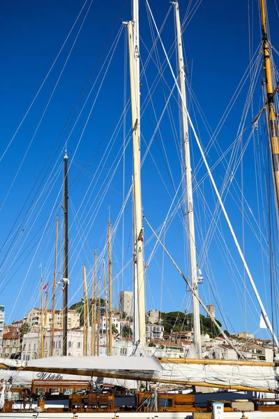 Regata Barca Vela Riviera Francese — Foto Stock