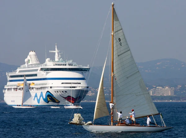 Segelbootrennen Der Französischen Riviera — Stockfoto