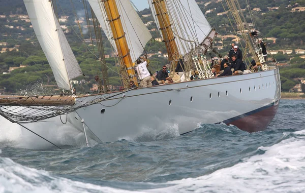 Segelbootrennen Der Französischen Riviera — Stockfoto