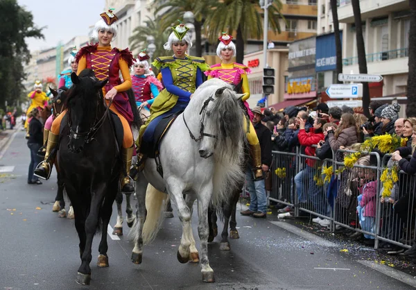 Carnevale Francese Nizza — Foto Stock