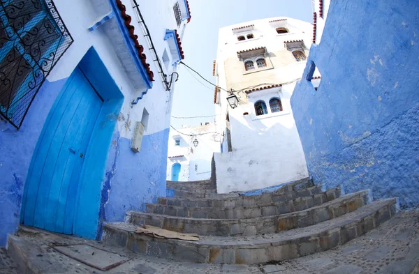 Ulice Chefchaouen Maroka — Stock fotografie