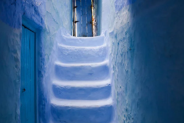 Straat Van Chefchaouen Marokko — Stockfoto