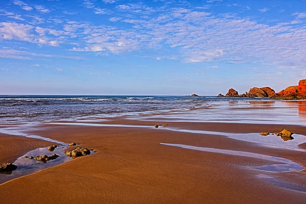 Ландшафты Пляжа Легзира Марокко — стоковое фото