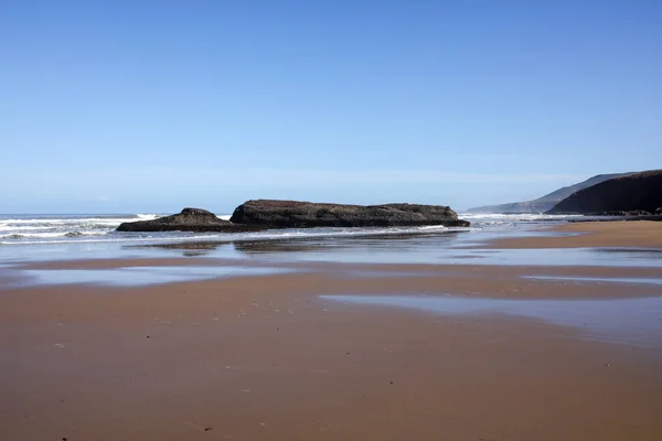 Krajobrazy Legzira Plaży Maroko — Zdjęcie stockowe