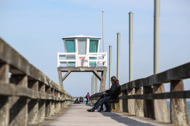 manzara Normandiya kıyılarında