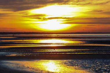 manzara Normandiya kıyılarında