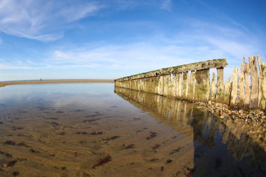 manzara Normandiya kıyılarında