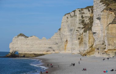 manzara Normandiya kıyılarında