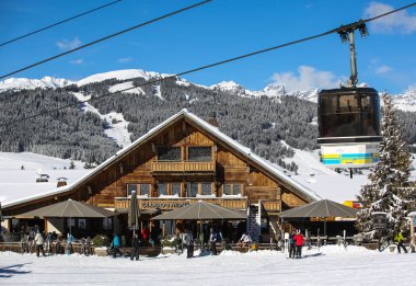 Kış manzaraları Fransız Alps 