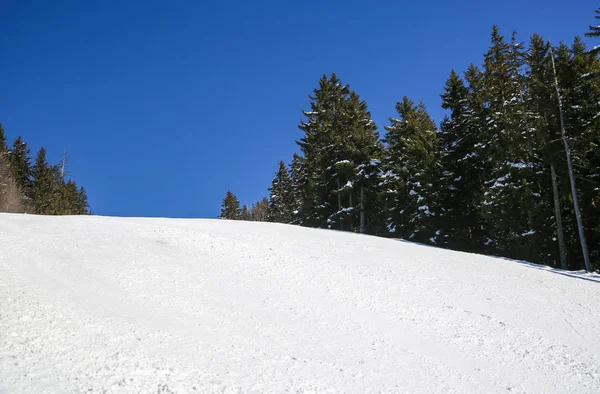 Vinterlandskap Franska Alperna — Stockfoto