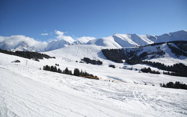 Paisagens Inverno Alpes Franceses — Fotografia de Stock