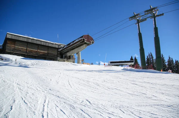 Winterlandschaften Der Französischen Alpen — Stockfoto